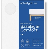 Schlafgut Matratzenauflage »Baselayer Matratzenschutz Comfort Wie ein Spannbettlaken weiß