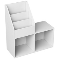 Vicco Kinderregal Conny 72x79cm, Weiß, Bücherregal mit Ablagen für