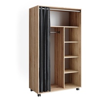 Vicco Kleiderschrank Doros, Sonoma 100 x 168 cm offen,