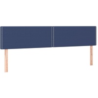 VidaXL Kopfteile 2 Stk. Blau 100x5x78/88 cm Stoff