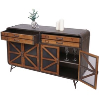 Mendler Sideboard HWC-F91, Kommode Schrank Highboard, Industrial Tanne Holz