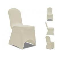 VidaXL Stretch-Stuhlhussen 100 Stk. Creme