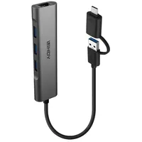 Lindy 43379 USB 3.2 Gen 1 Hub & Gigabit