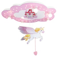 Elobra kids Kinderlampe Schloss mit Einhorn Lack