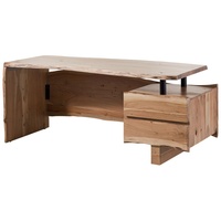 MASSIVMOEBEL24.DE MASSIVMOEBEL24 Schreibtisch Akazie 210x70x76 natur lackiert PURE ACACIA