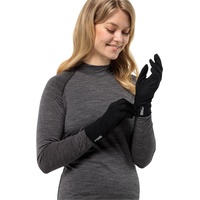 Jack Wolfskin Unisex Merino Glove Handschuh, Black, M