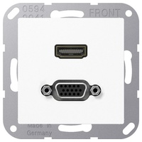 Jung Multimedia-Anschluss aws HDMI/VGA m.Tragring MA A 1173 WW