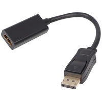 Goobay DisplayPort/HDMI Adapterkabel 1.2, vergoldet DisplayPort-Stecker > HDMI-Buchse (Typ