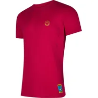 La Sportiva Climbing on the Moon T-shirt Men fucsia/giallo