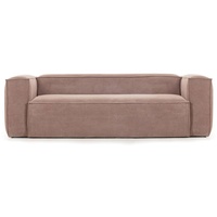 Kave Home Sofa Blok Cord Rosa 2-Sitzer