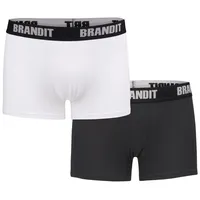 Brandit Textil Brandit Boxershorts Logo 2er Pack weiß/schwarz, Größe