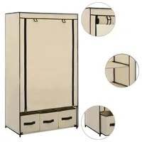 VidaXL Kleiderschrank Creme 87 x 49 x 159 cm