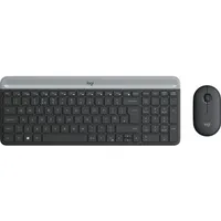 Logitech MK470 Slim Wireless Keyboard and Mouse Combo grau,