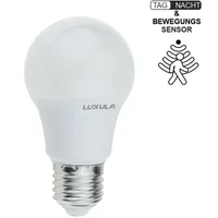 LUXULA LED Leuchtmittel mit Dämmerungs- Bewegungs-Sensor, E27,
