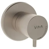 Vitra Origin Fertigmontageset A4145834 Nickel gebürstet, Unterputz-Absperrventil, 80x80mm