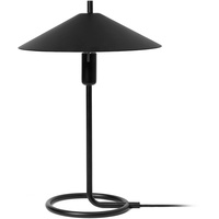 Ferm Living Tischleuchte Filo schwarz, rund, Eisen, 43 cm