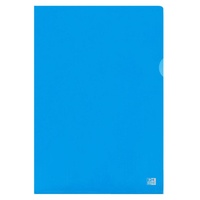 Oxford Sichthüllen DIN A4 blau glatt 0,15 mm