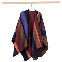 David Fussenegger Poncho Silvretta 'Streifen' 70 x 140 cm