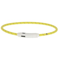Kerbl Maxi Safe LED-Halsband, Nylon, Länge 65 cm, gelb