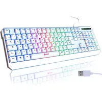 Klim Chroma Gaming Tastatur QWERTZ DEUTSCH mit Kabel USB