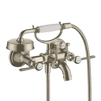 Hansgrohe Axor Montreux 2-Griff Wannenarmatur Aufputz mit Hebelgriffen brushed