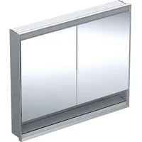 Geberit ONE Spiegelschrank ComfortLight, 2 Türen, UP-Montage, 105cm, Aluminium