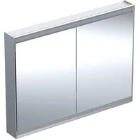 Geberit ONE Spiegelschrank ComfortLight, 2 Türen, AP-Montage, 120cm, Aluminium