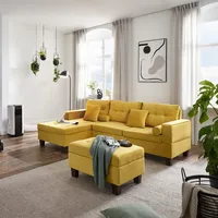 Home Deluxe Sofa ROM - versch. Farben - Gelb
