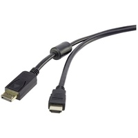 Renkforce DisplayPort / HDMI Adapterkabel DisplayPort Stecker, HDMI-A Stecker