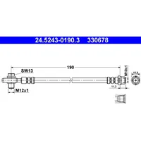 ATE 24.5243-0190.3 für VW Passat B5 B5.5