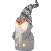 Star Trading LED Weihnachtsfigur Joylight Wichtel Grau und Weiß