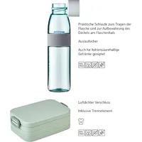 Mepal Ellipse + TAB Lunchset 2er Set Trinkflaschen