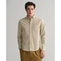 GANT Regular Fit Cordhemd, Beige, XXL