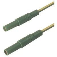 Hirschmann MLS GG 100/2,5 ge/gn Sicherheits-Messleitung Lamellenstecker 4mm Lamellenstecker