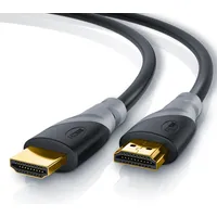 CSL HDMI-Kabel 2.0b, 4K UHD, Full HD, 3D, 3-fach