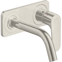 Hansgrohe Axor Citterio M Waschbeckenarmatur mit Platte 167mm edelstahloptik