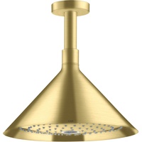 Hansgrohe Axor Kopfbrause mit Deckenanschluss brushed brass