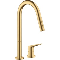 Hansgrohe Axor Citterio M 2-Loch 220 mit Ausziehbrause Brushed