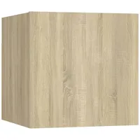 VidaXL Nachttische 2 Stk Sonoma-Eiche 30,5x30x30 cm Holzwerkstoff