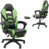 Melko Gamingstuhl Ergonomischer Bürostuhl mit Fußstütze Schreibtisch Büro Chefsessel