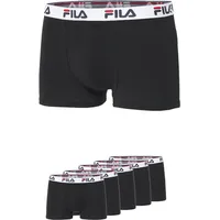 Fila Herren 5er Pack - Logobund, Schwarz S