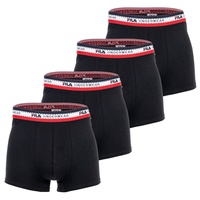 Fila Herren Boxershort 4er Pack - Logobund, Cotton Stretch,