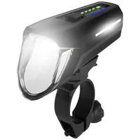 Fischer FAHRRAD Fahrrad-Scheinwerfer Frontlicht 100 Lux LED akkubetrieben Schwarz