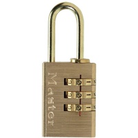 Master Lock 620EURD 3-Zahlen Zahlenschloss, 30 mm,Messing Finish SB