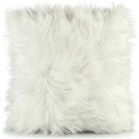 CELINATEX Cuddly Dekokissen 45 x 45 cm weiß Langhaar