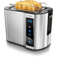 Arendo - Toaster 2 Scheiben Edelstahl Touchpanel - 800