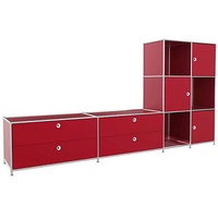 Viasit Sideboard System4, 83905 rubinrot 227,9 x 40,4 x