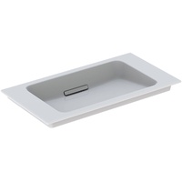 Geberit One Möbelwaschtisch Abgang horizontal, verkürzte Ausladung 75cm, weiß