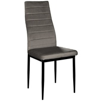 Hti-Living Stuhl Memphis Velvet Grau