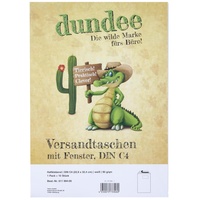 Dundee Versandtaschen DIN C4 mit Fenster weiß 10 St.